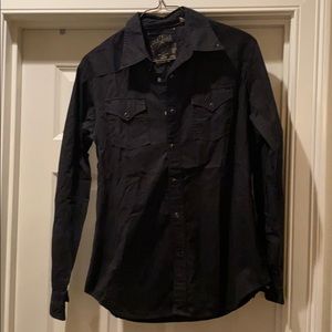 Men’s Guess Black Button-Down Shirt
